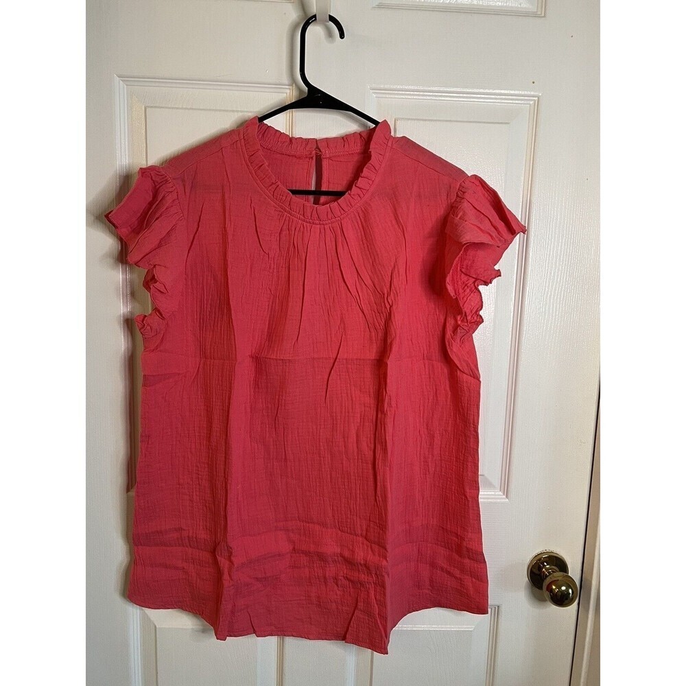 Women’s Pink Sleeveless Blouse Size XL NWOT - Picture 2 of 10